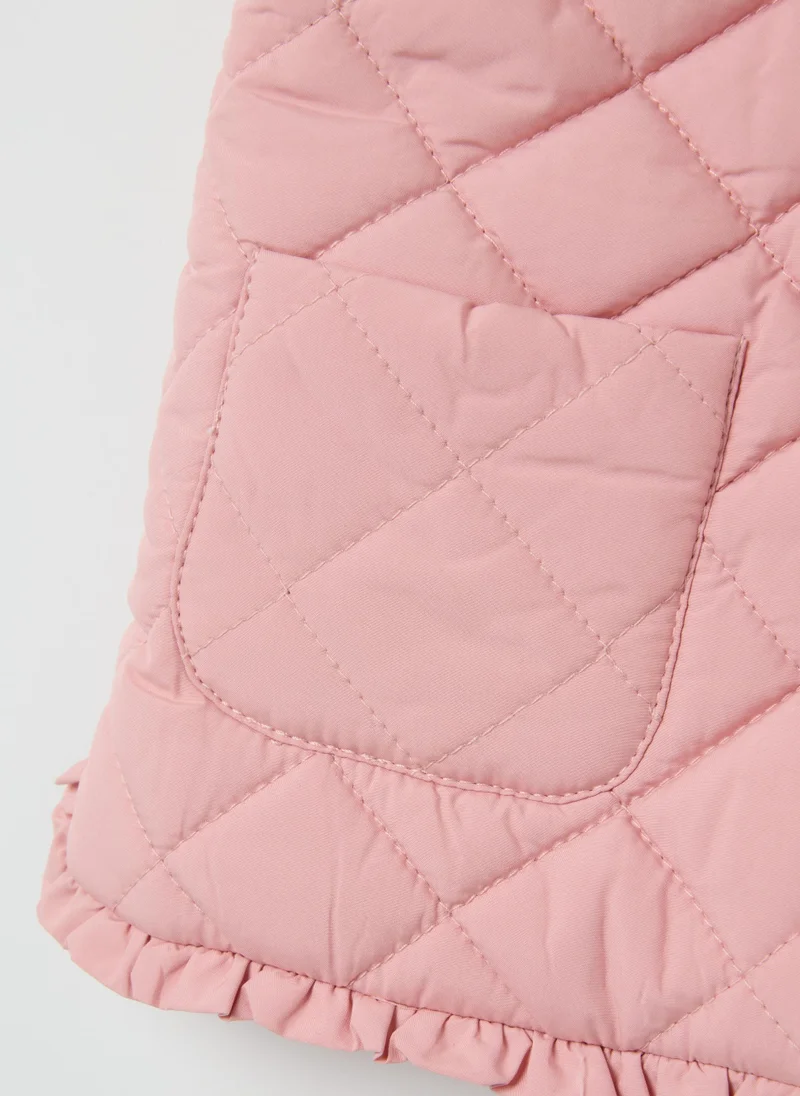 Ovs  OVS Girlsâ€™ Pink Regular Fit Gilet for Kids | Best Price UAE